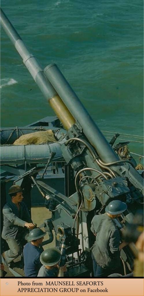 From Maunsell Seaforts Appreciation Group on Facebook QF AA Gun