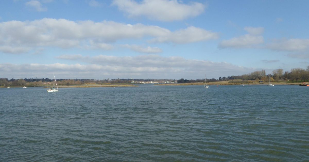 Kyson Point on the left along Troublesome Reach to Loders Cut