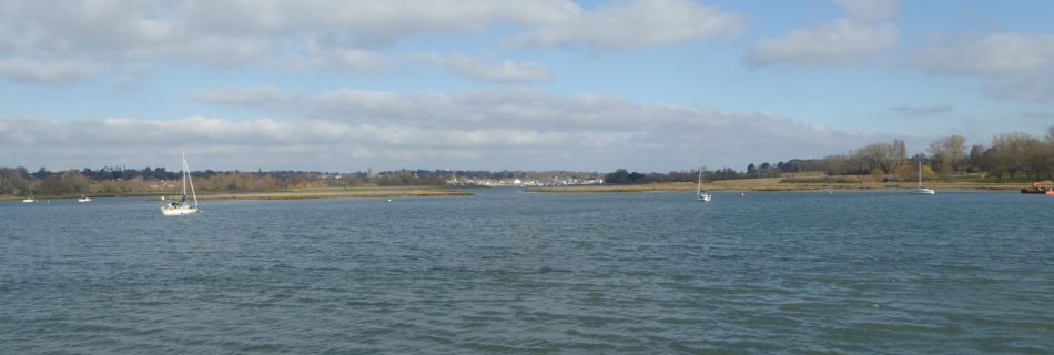 Kyson Point on the left along Troublesome Reach to Loders Cut