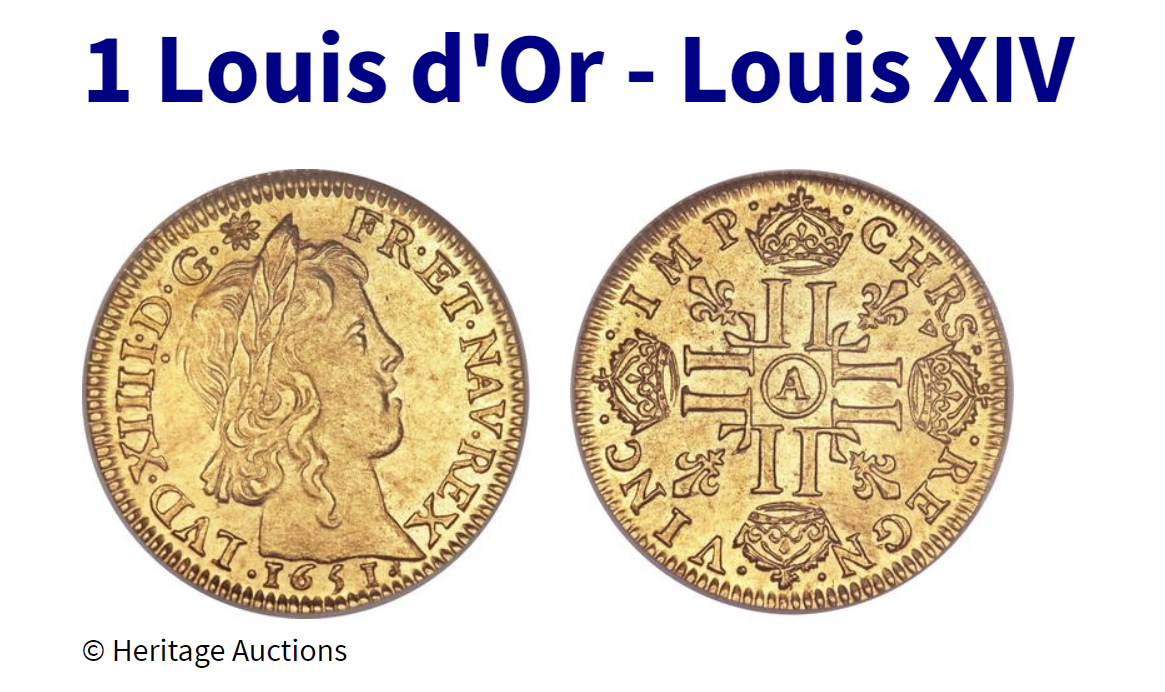 Heritage-Auctions-Louis-XIV- Pistoles or Louis D'or