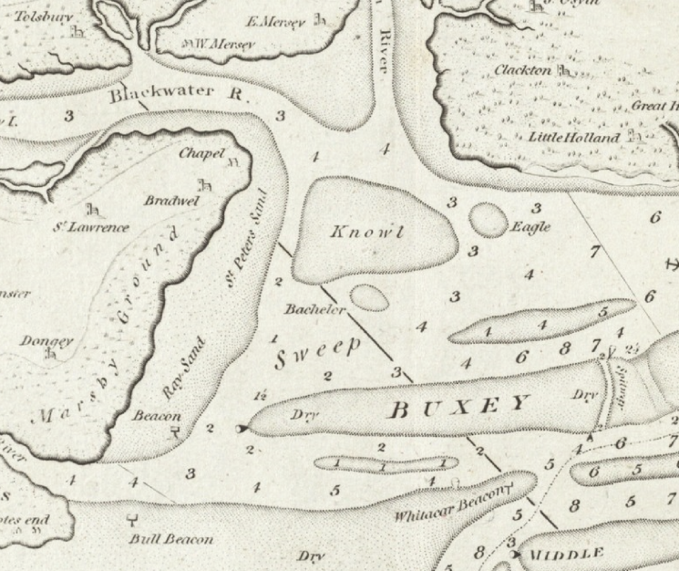 1801 William Heather Chart Extract for Ray Sand