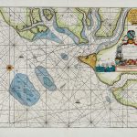 1693 Chart HARWICH, WOODBRIDG AND HANDFORDWATER, WITH THE SANDS FROM THE NAZELAND AND TO HOSELY BAY. Greenville Collins (*1643 - †1694) Courtesy www.vintage-maps.com