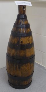 2019 Inverted Wooden buoy at Woodbridge Museum