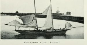 Edward Fitzgerald's Yacht Scandal - at Lowestoft - built in 1863 with a length of around 38' and a draught of 5', good for the Deben, Ore and East Coast.