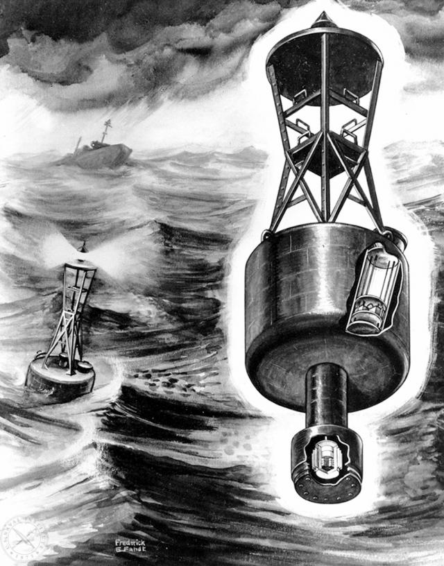 the 'Atomic Buoy', powered by the radioactive isotope, Strontium-90. This was an American experiment